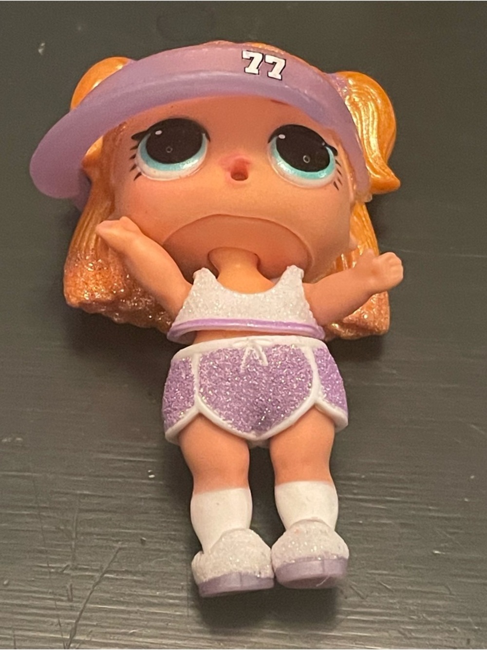 lol suprise mini doll Purple Glitter Sporty Doll tennis track pickleball